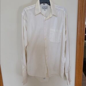 Enro Euro Cord French Cuff 💯 Cotton Dress Shirt 15 1/2 34-35 Made in Hong Kong